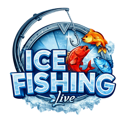 Ice Fishing winter adventure pokie game at Surge Casino